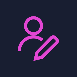 A registering icon showcasing registering or logging in step.